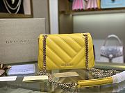 Bvlgari Serpenti cabochon shoulder bag yellow 287993 22.5cm - 2