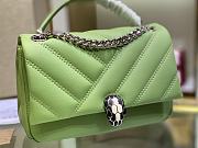 Bvlgari Serpenti cabochon shoulder bag green 287993 22.5cm - 3