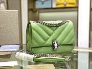 Bvlgari Serpenti cabochon shoulder bag green 287993 22.5cm - 5