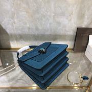 Bvlgari Serpenti forever crossbody bag karung leather blue B38329 18cm - 3