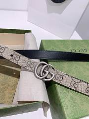 Gucci reversible belt ophidia GG canvas/black 2cm - 1