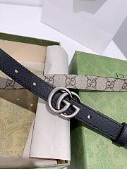 Gucci reversible belt ophidia GG canvas/black 2cm - 4
