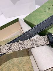 Gucci reversible belt ophidia GG canvas/black 2cm - 2