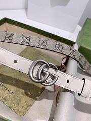 Gucci reversible belt ophidia GG canvas/white 2cm - 5