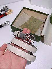 Gucci reversible belt ophidia GG canvas/white 2cm - 2