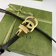 Gucci reversible belt leather black/brown 3cm - 5