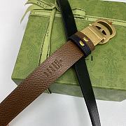 Gucci reversible belt leather black/brown 3cm - 2