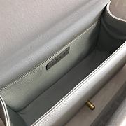 Chanel V-Boy handbag calfskin & gold metal in silver 67086 25cm - 4