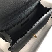 Chanel V-Boy handbag calfskin & gold metal in black 67086 25cm - 6