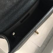 Chanel V-Boy handbag calfskin & gold metal in black 67086 20cm - 5