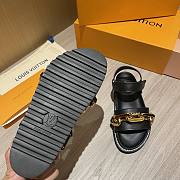 LV Paseo Flat Comfort Sandal In Black - 2