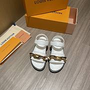 Louis Vuitton Paseo flat comfort sandal in white - 1
