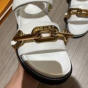 Louis Vuitton Paseo flat comfort sandal in white - 2