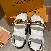 LV Paseo Flat Comfort Sandal In White - 5