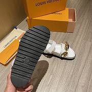 LV Paseo Flat Comfort Sandal In White - 2