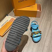 Louis Vuitton Paseo flat comfort sandal in blue - 6