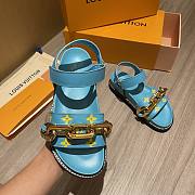 Louis Vuitton Paseo flat comfort sandal in blue - 2