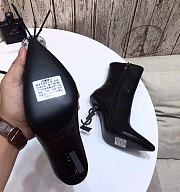 YSL Opyum ankle boots in leather with black heel - 3