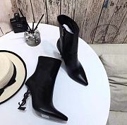 YSL Opyum ankle boots in leather with black heel - 2