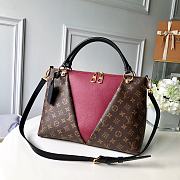 Louis Vuitton V tote MM monogram in plum red M43949 36cm - 1