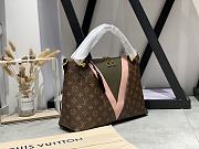 Louis Vuitton V tote MM monogram in green/pink M44798 36cm - 5