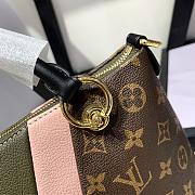 Louis Vuitton V tote MM monogram in green/pink M44798 36cm - 3