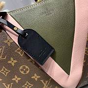 Louis Vuitton V tote MM monogram in green/pink M44798 36cm - 2
