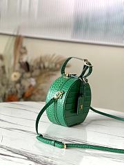 LV Petite boite chapeau crocodilian brillant leather in green N93598 17.5cm - 3