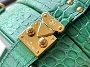 LV Petite boite chapeau crocodilian brillant leather in green N93598 17.5cm - 5