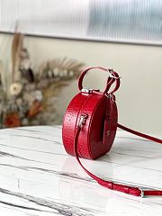 LV Petite boite chapeau crocodilian brillant leather in red N95054 17.5cm - 4