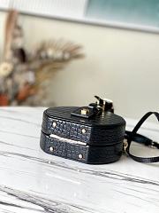 LV Petite boite chapeau crocodilian brillant leather in black N93597 17.5cm - 5