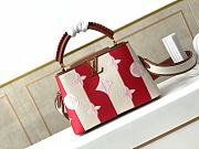 LV Capucines BB colorful striped red canvas M57651 27cm - 1