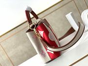 LV Capucines BB colorful striped red canvas M57651 27cm - 5