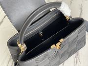 LV Capucines PM damier quilt lambskin in black M59225 31.5cm - 6