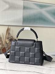 LV Capucines PM damier quilt lambskin in black M59225 31.5cm - 5