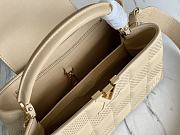 LV Capucines PM damier quilt lambskin in beige M59225 31.5cm - 6