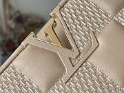 LV Capucines PM damier quilt lambskin in beige M59225 31.5cm - 5