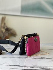 LV Maxi multi pochette accessoires black/fuchsia M58980 34cm - 3