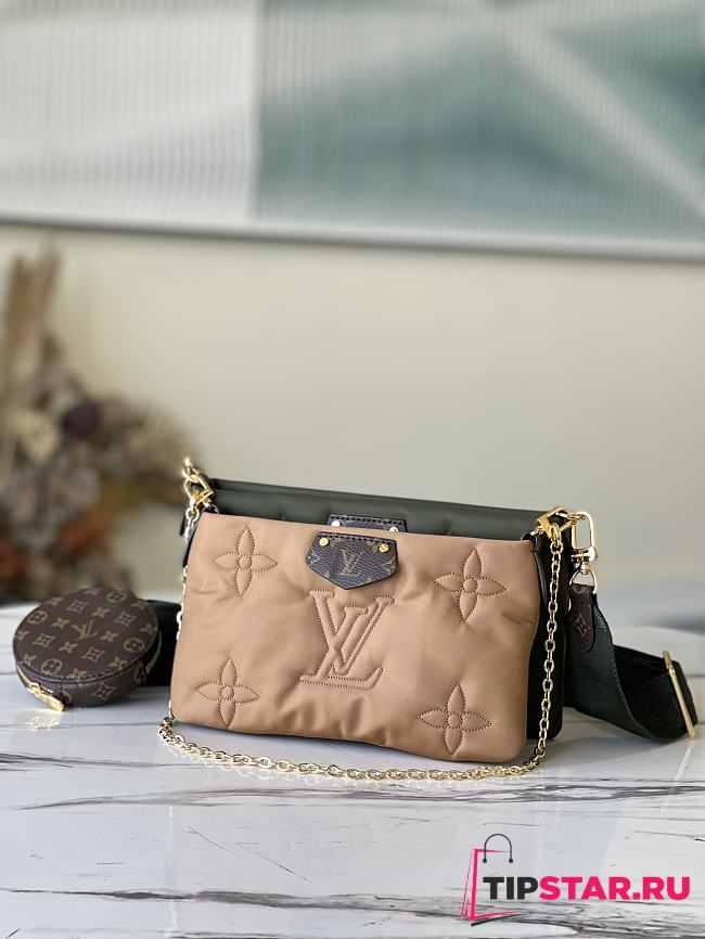 LV Maxi multi pochette accessoires khaki/beige M58977 34cm - 1