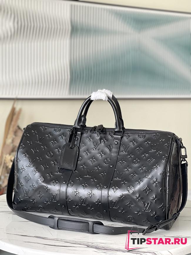 LV Keepall bandoulière 50 other leathers in black M57963 50cm - 1