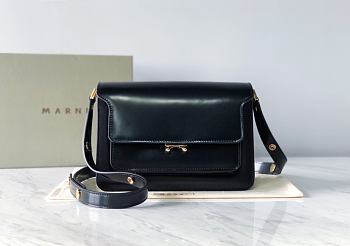 Marni | Trunk bag in black calfskin 25cm