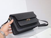 Marni | Trunk bag in black saffiano leather 23cm - 5