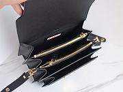 Marni | Trunk bag in black saffiano leather 23cm - 3