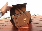 Marni | Trunk bag in brown saffiano leather 23cm - 2