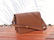 Marni | Trunk bag in brown saffiano leather 23cm - 4