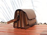 Marni | Trunk bag in brown saffiano leather 23cm - 5
