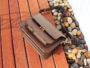 Marni | Trunk bag in brown saffiano leather 23cm - 6