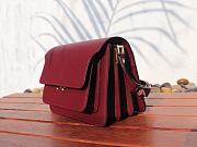 Marni | Trunk bag in red saffiano leather 23cm - 3