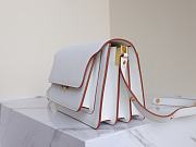 Marni | Trunk bag in white saffiano leather 23cm - 6