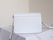 Marni | Trunk bag in white saffiano leather 23cm - 5